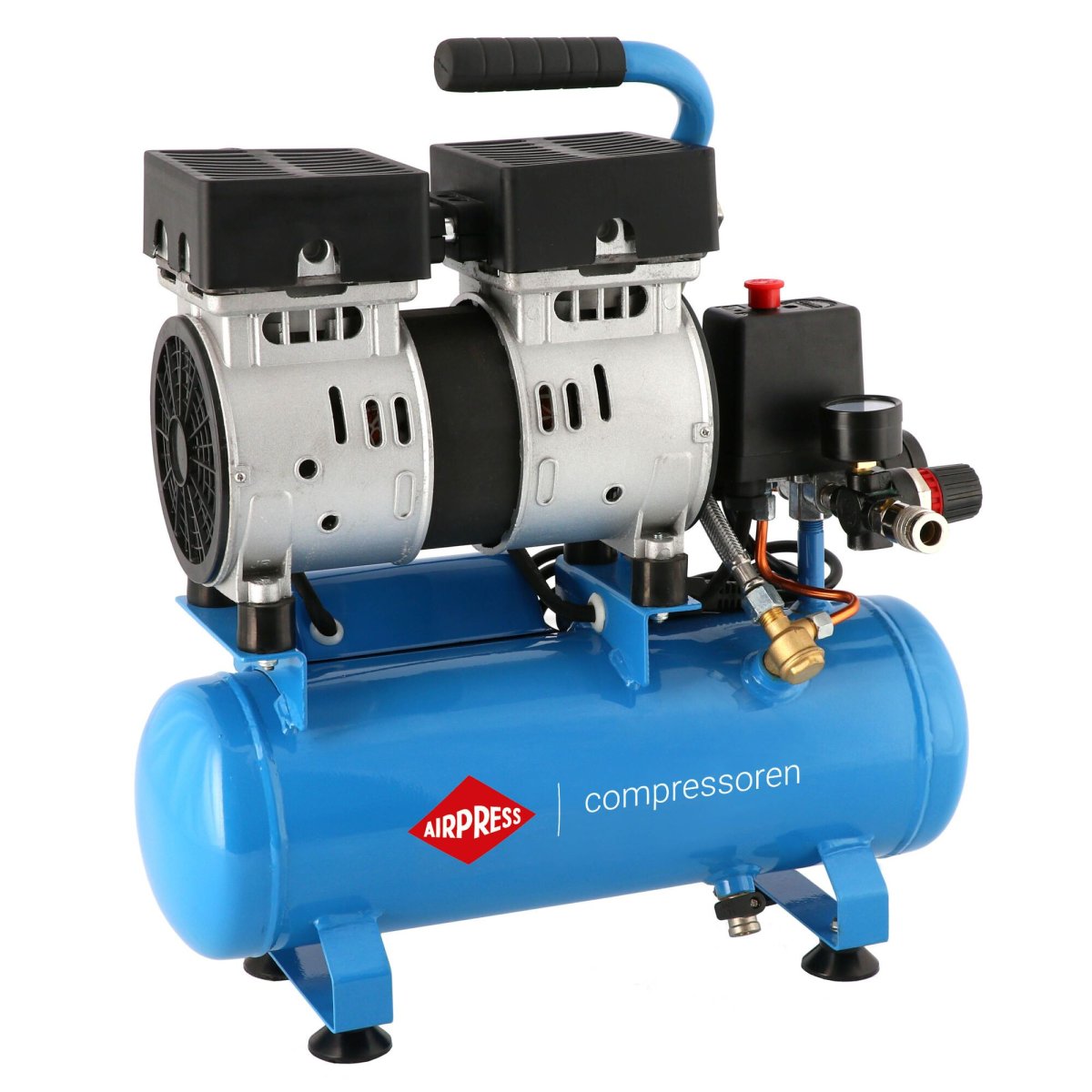 Compressor de ar silencioso sem óleo L 6-105 | 8 bar | 0,6 HP | 48 l/min | 6 L - Image 3