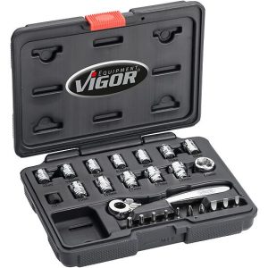 JOGO ROQUETES SUPER PLANOS 1/4″ | 25 PEÇAS | VIGOR