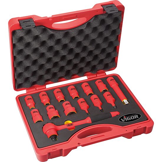 JOGO ROQUETES VDE 1/2″ | 14 PEÇAS | 1000V | VIGOR