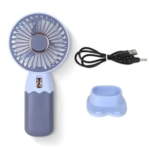 Ventoinha Portátil Recarregável Silenciosa - AZUL