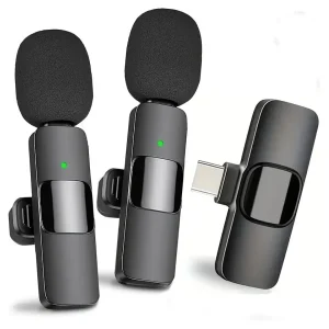 Microfone Lapela Wireless para Smartphones USB-C
