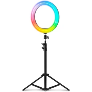 Ring Light 30cm / 12" com Tripé Extensível até 210 cm - Preto