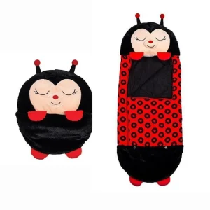 Saco de Cama em Peluche para Crianças - Joaninha